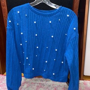 Blue Pearl Soft Sweater!